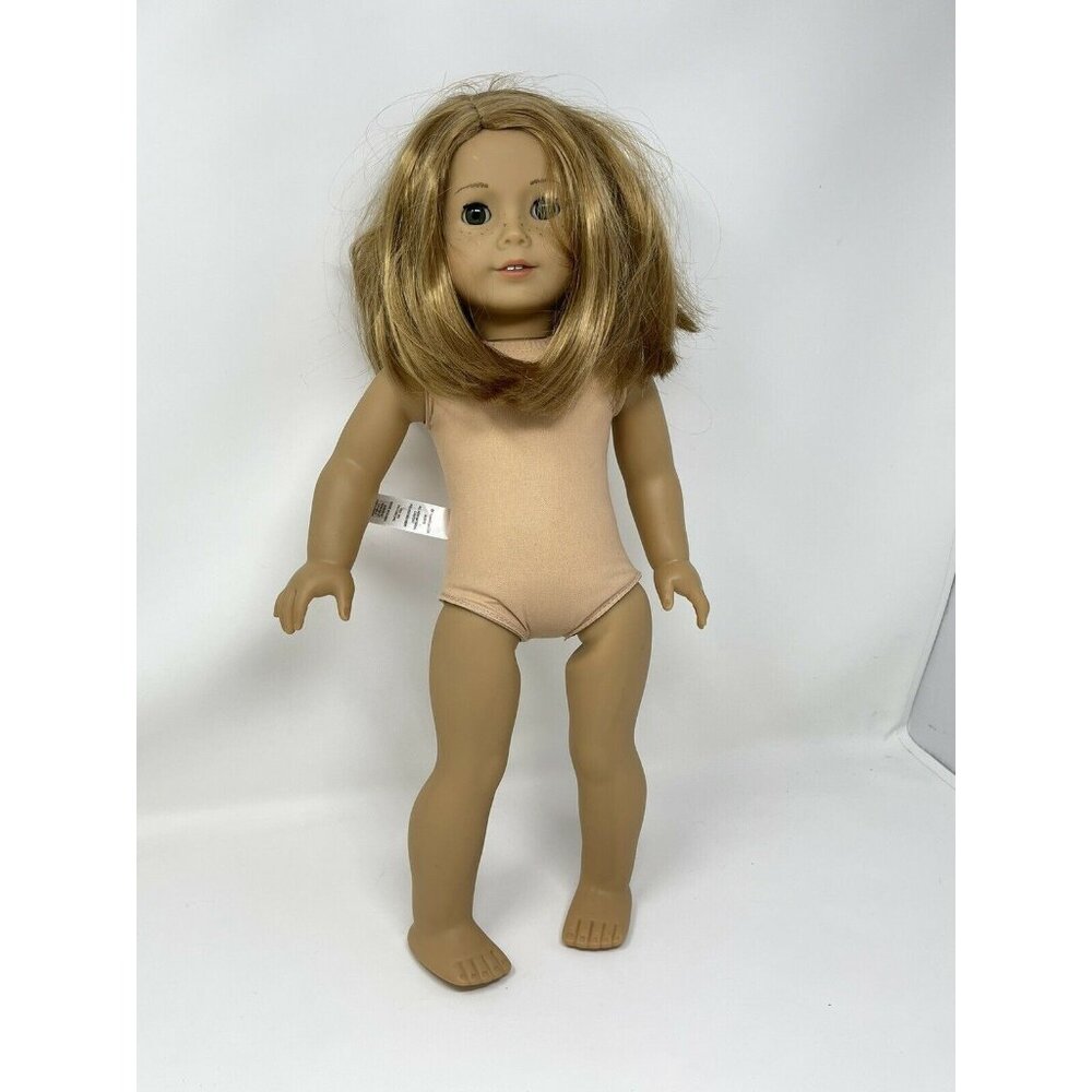 American Girl doll with freckles
